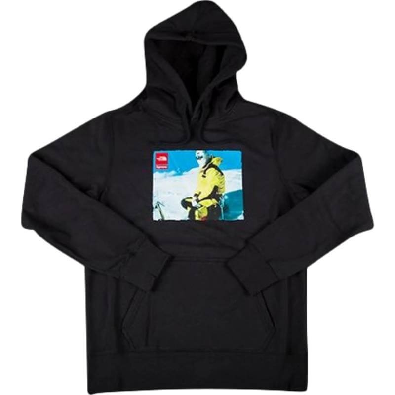 هودي صور Supreme x The North Face، باللون الأسود