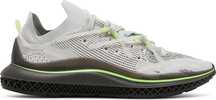 Adidas 4D Fusio 'Grey Signal Green' sneakers, gray