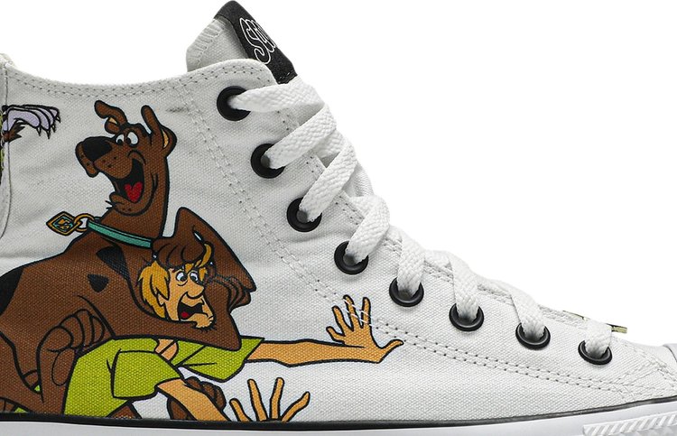 حذاء رياضي Converse Scooby-Doo x Chuck Taylor All Star High The Gang and Villains باللون الأبيض