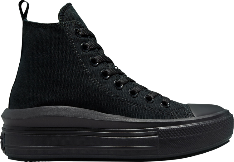 Converse Chuck Taylor All Star Move Platform GS Sneakers Black Dark Smoke Grey, black