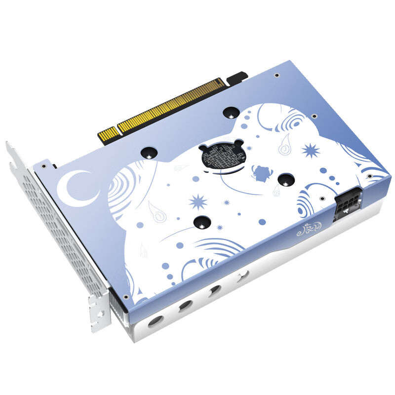 Video card Yeston GeForce RTX 4060 Cute Pet 8 GB, white/blue