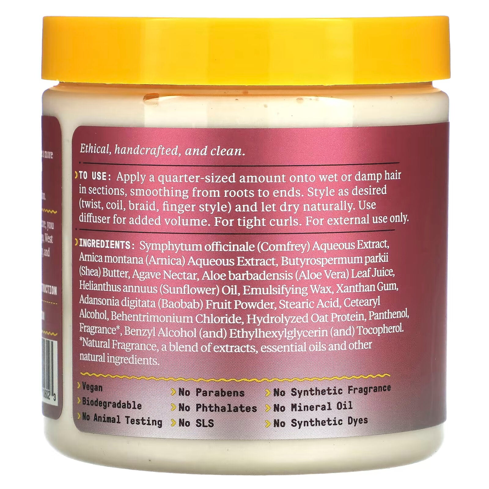 Alaffia, Beautiful Curls, Cream for Bouncier Curls, Curly to Curly Hair, Unrefined Shea Butter, 235 ml (8 fl. ounces)