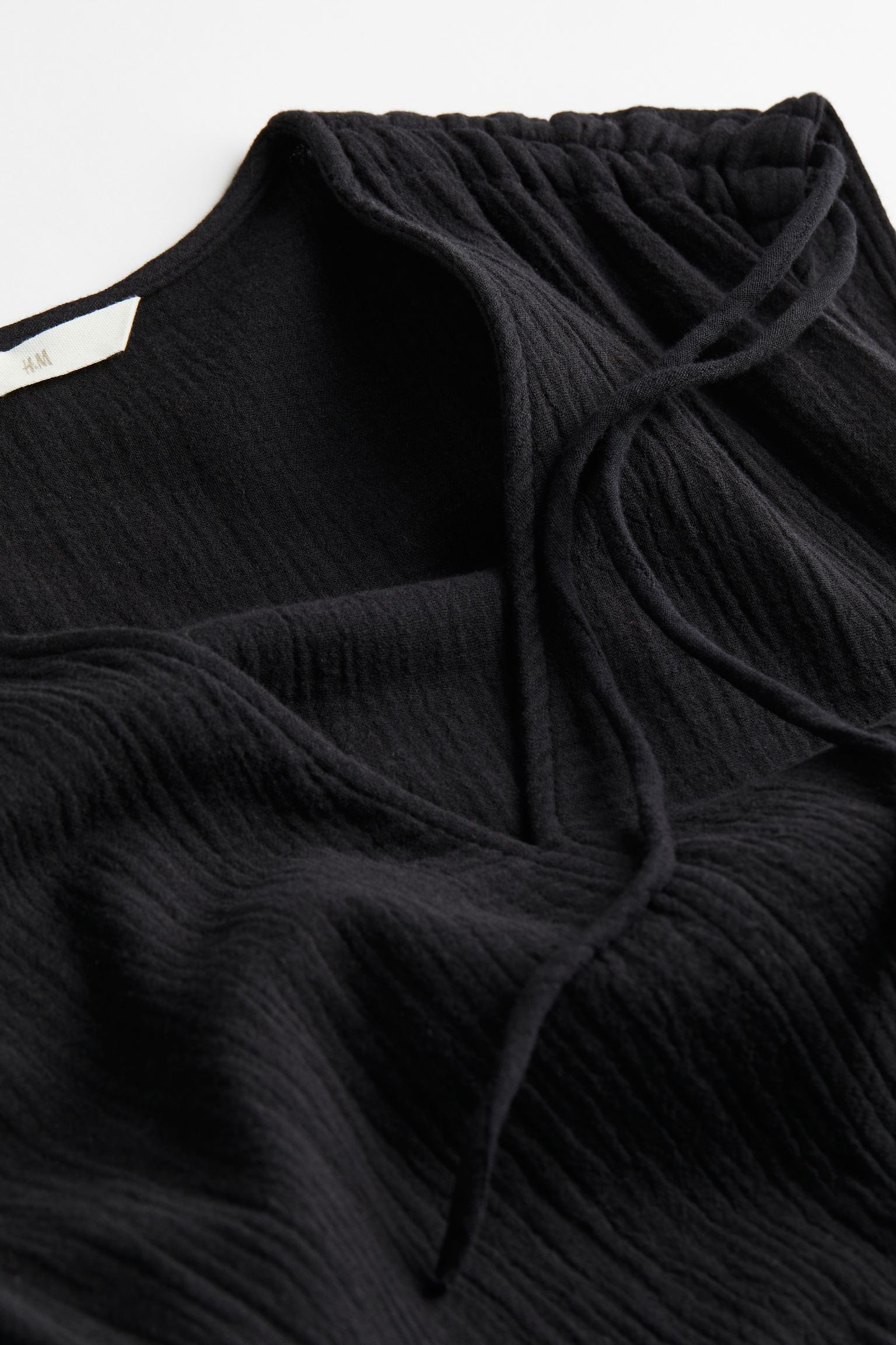 H&M Drawstring-detail dress, black