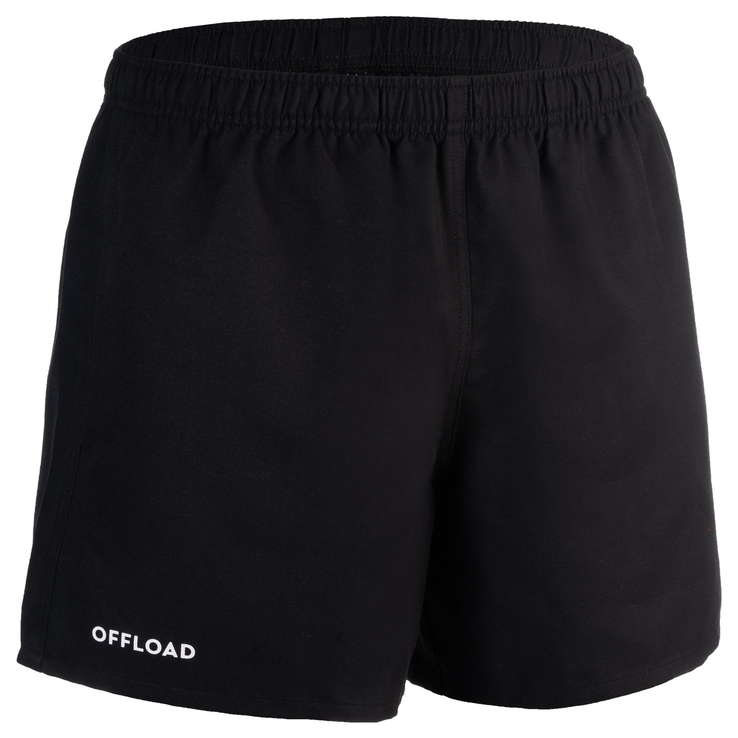 Adult rugby shorts R100 with pockets red OFFLOAD, black