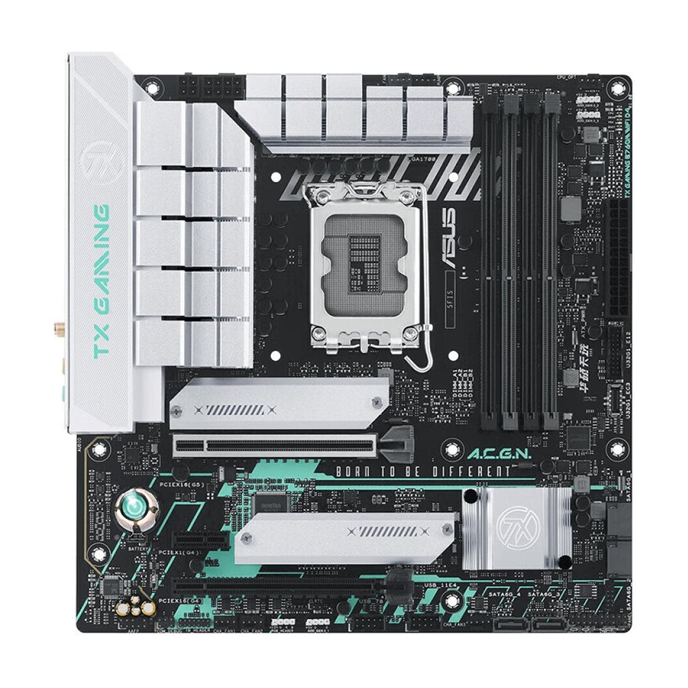 لوحة أم Asus TX GAMING B760M، LGA1700، واي فاي، DDR4