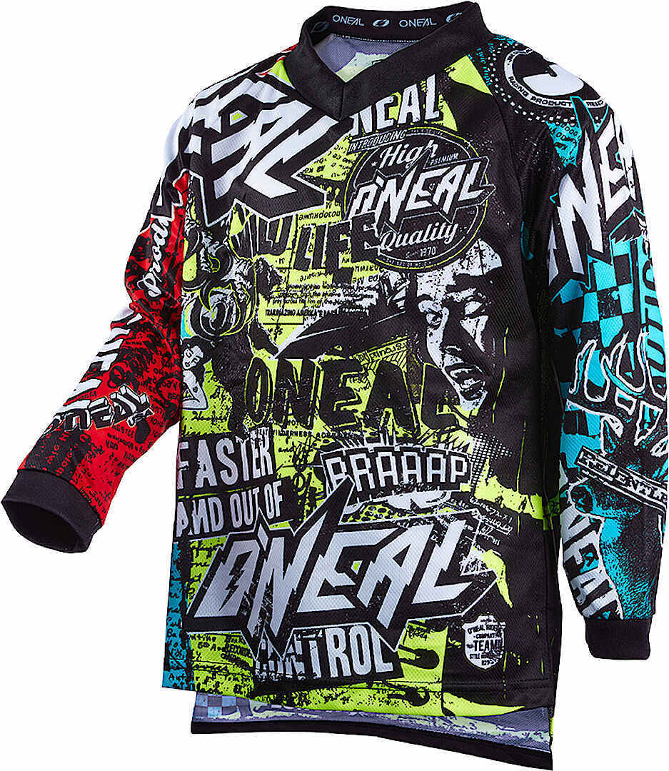 Jersey Oneal Element Wild V.22 youth motocross, multicolor