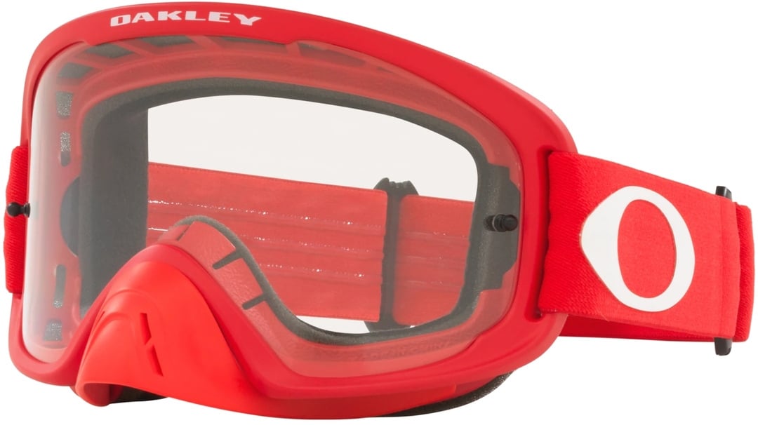 Oakley O Frame 2.0 Pro Clear Motocross Goggles Red/White