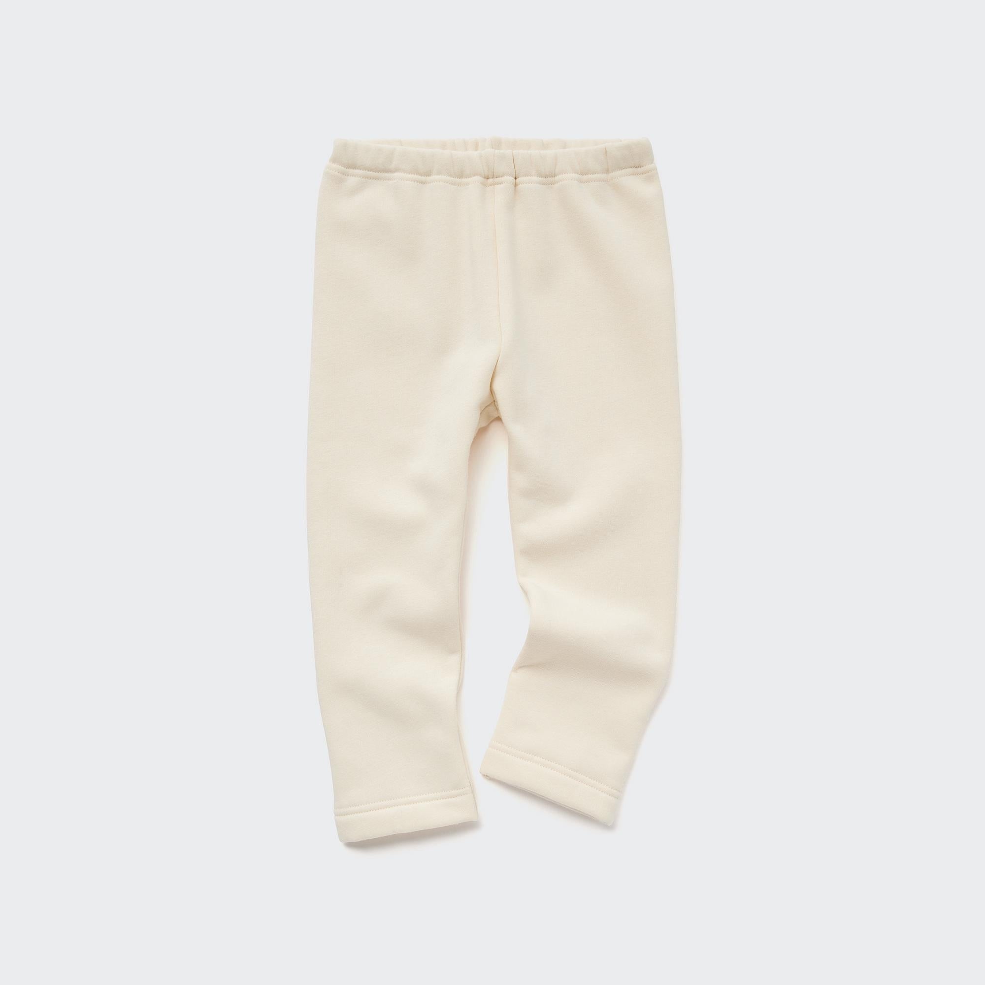 Uniqlo Baby Fleece Leggings Cream