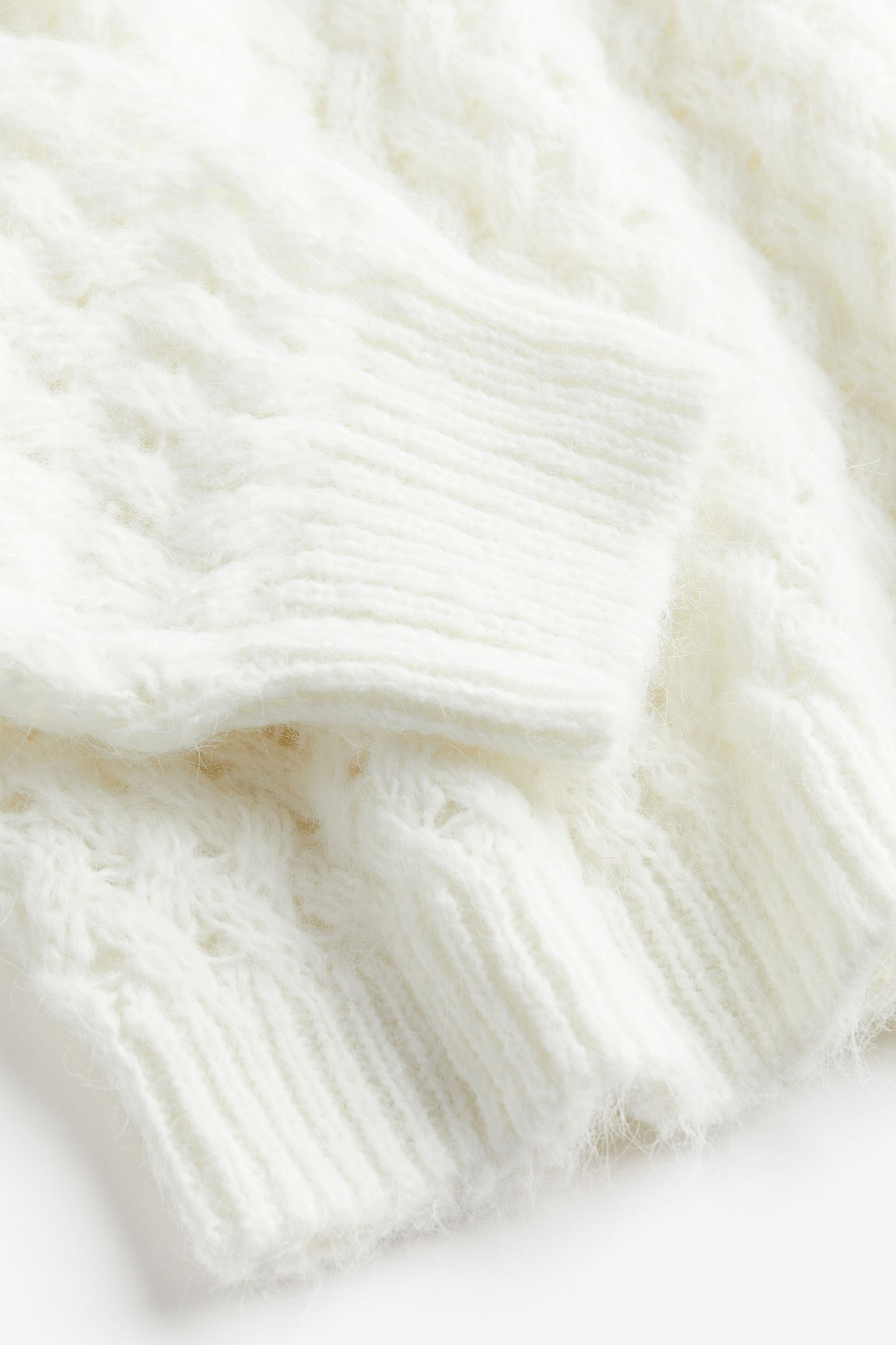 H&M Turtleneck sweater, white