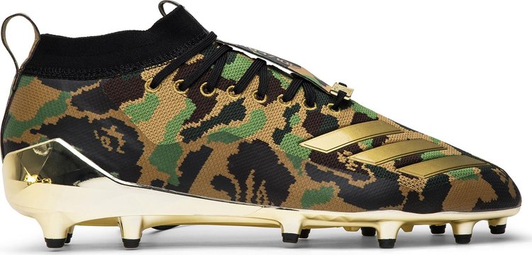 Adidas A Bathing Ape x Adizero Cleat 'Green Camo' Cleats, Green