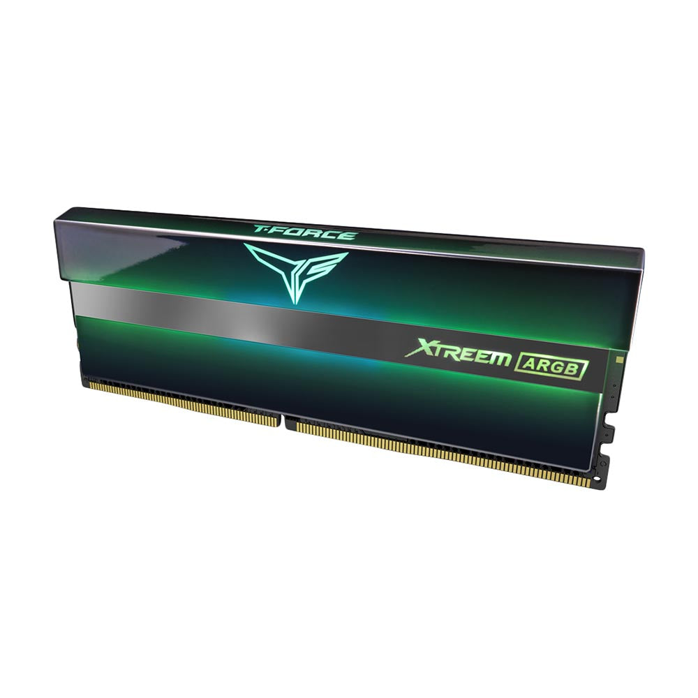 مجموعة RAM Team Group T-Force Xtreem ARGB سعة 16 جيجابايت (2x8)، DIMM DDR4، 3600 ميجاهرتز، TF10D416G3600HC18JDC01