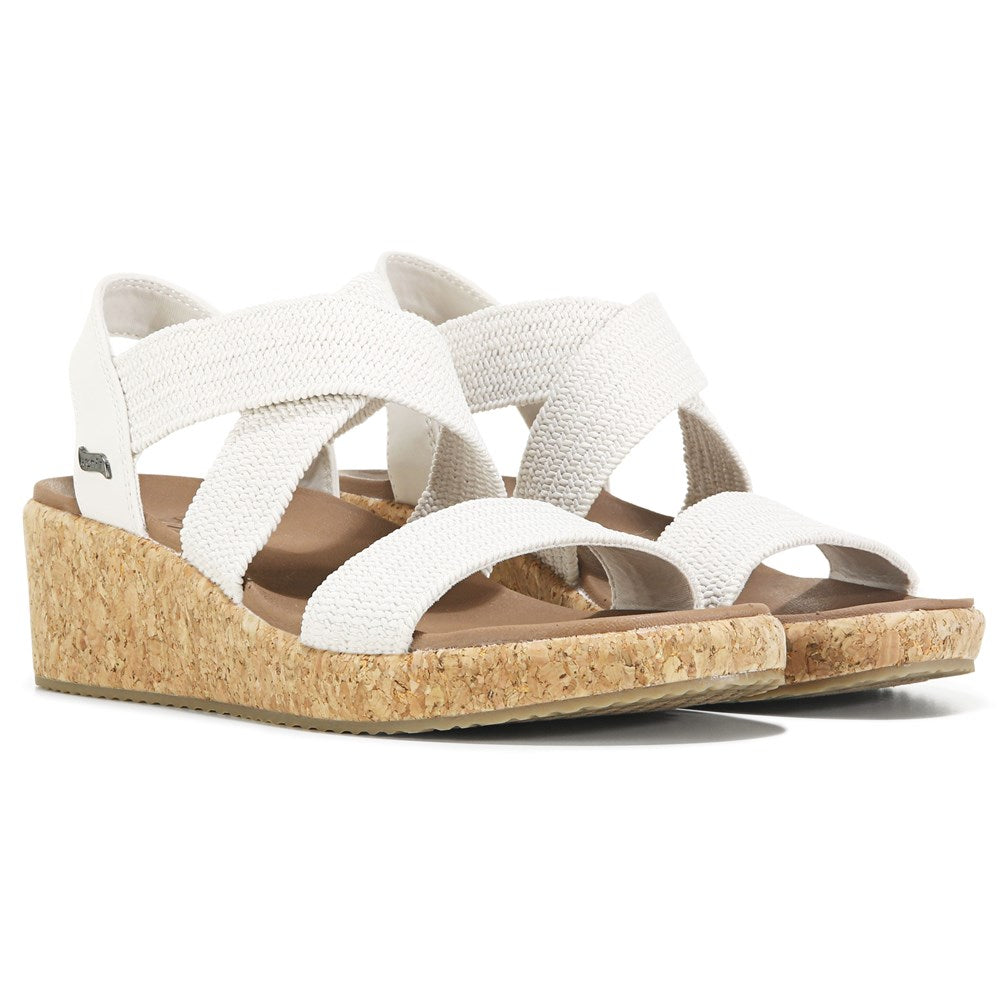 Women's Arch Fit Beverlee Love Stays Skechers Wedge Sandals, White