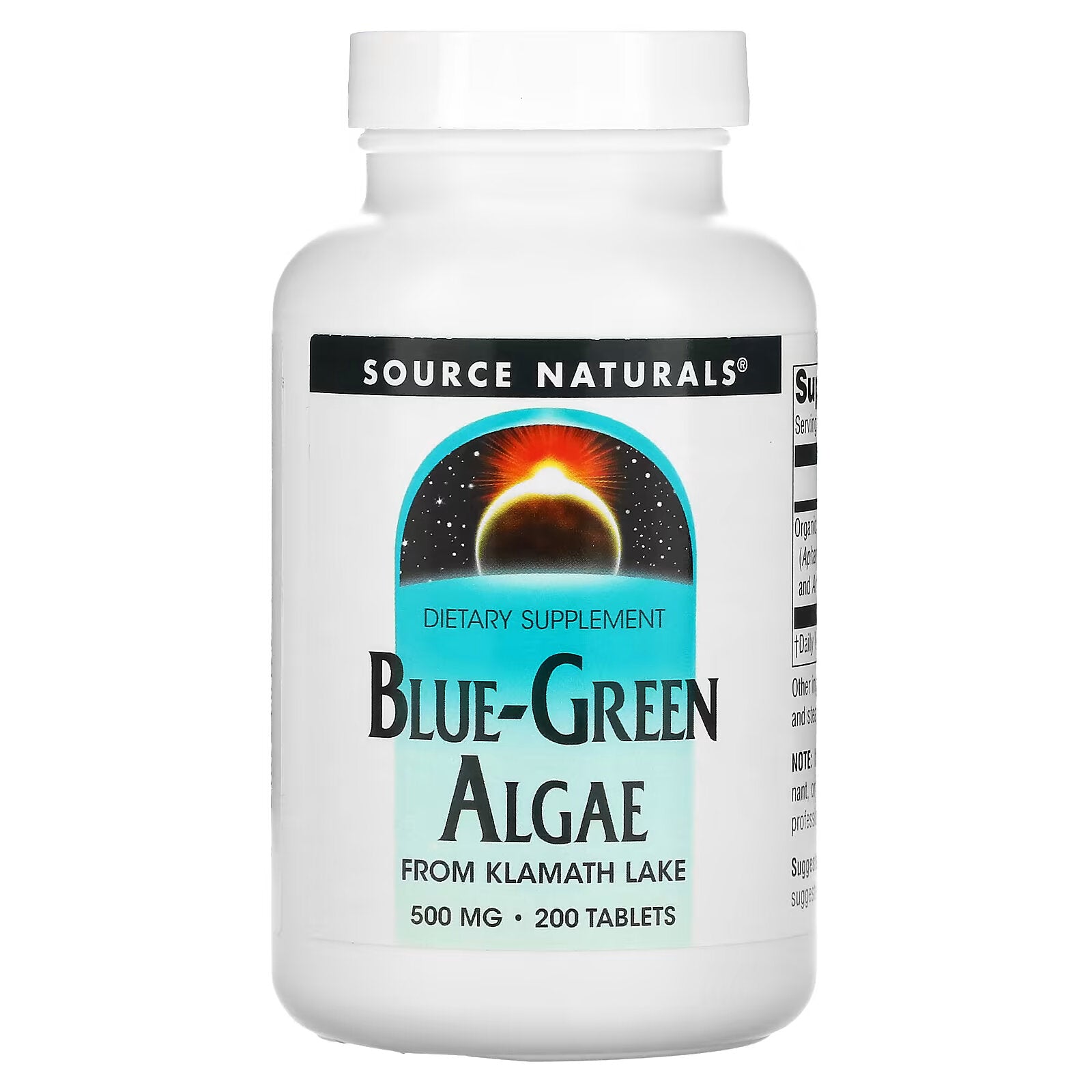 Source Naturals، الطحالب الخضراء المزرقة، 200 قرص