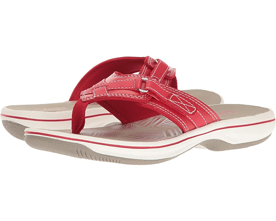 Breeze Sea Clarks sandals, red