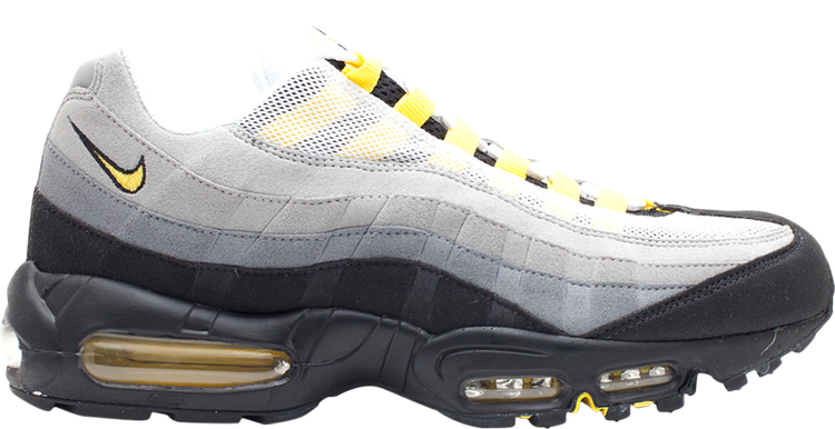 حذاء رياضي Nike Air Max 95 'Tour Yellow Grey' باللون الأبيض