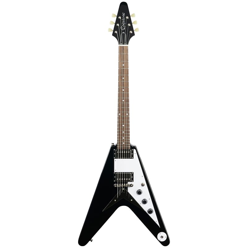 جيتار كهربائي Epiphone Flying V، من خشب الأبنوس