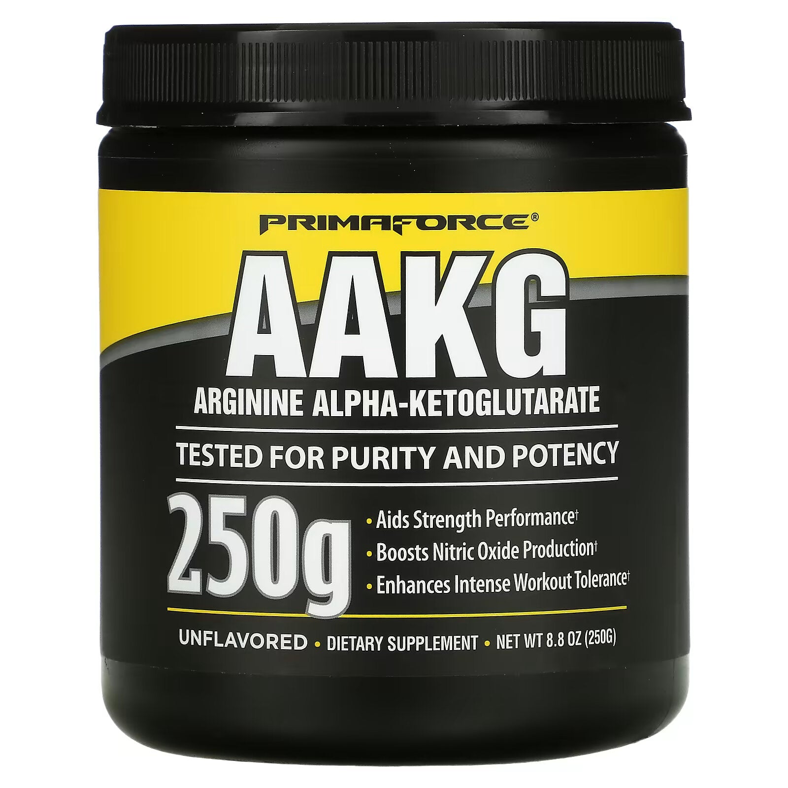 Primaforce, AAKG, Arginine Alpha-Ketoglutarate, Unflavored Powder, 250 g (8 8 oz)