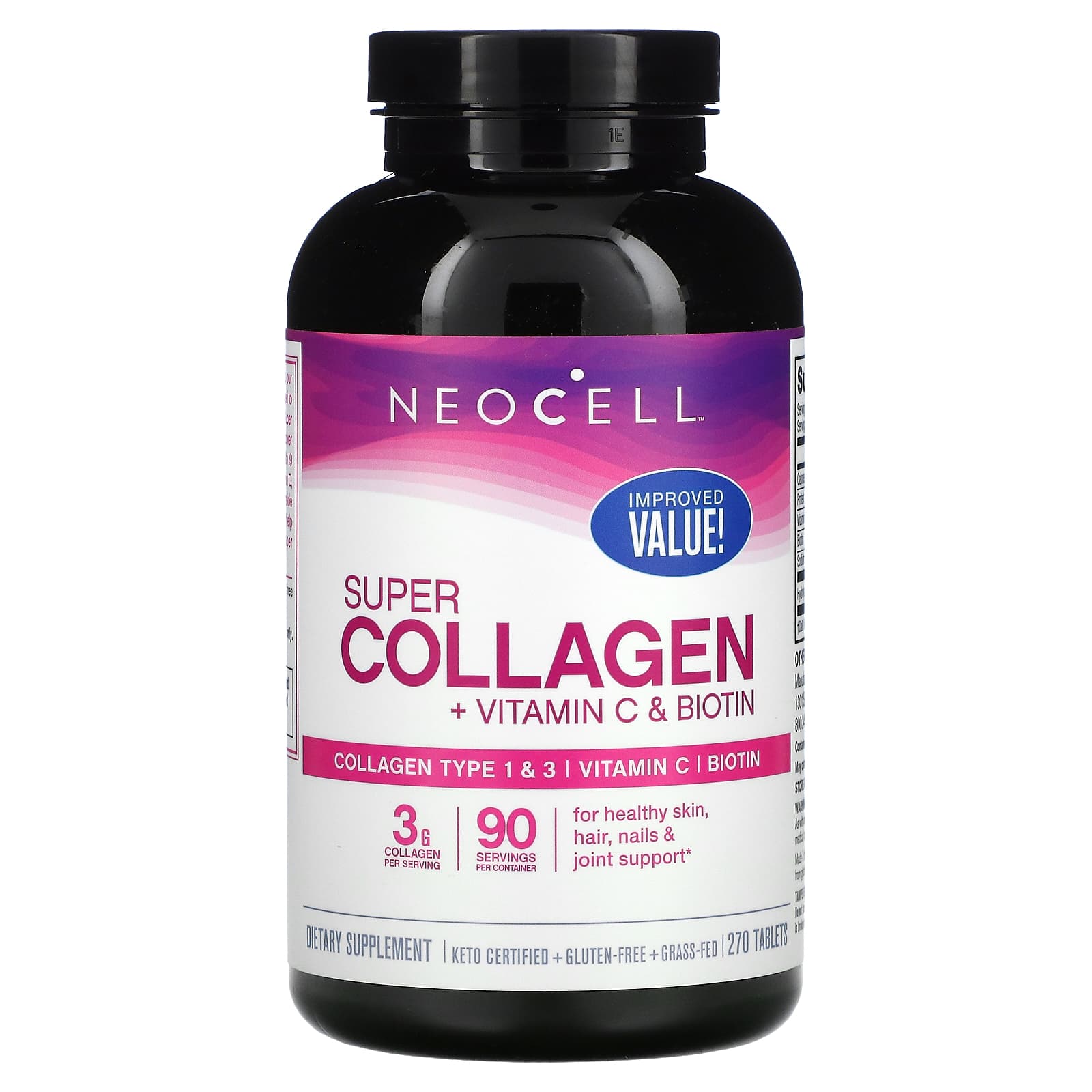 NeoCell Super Collagen Vitamin C and Biotin, 270 tablets