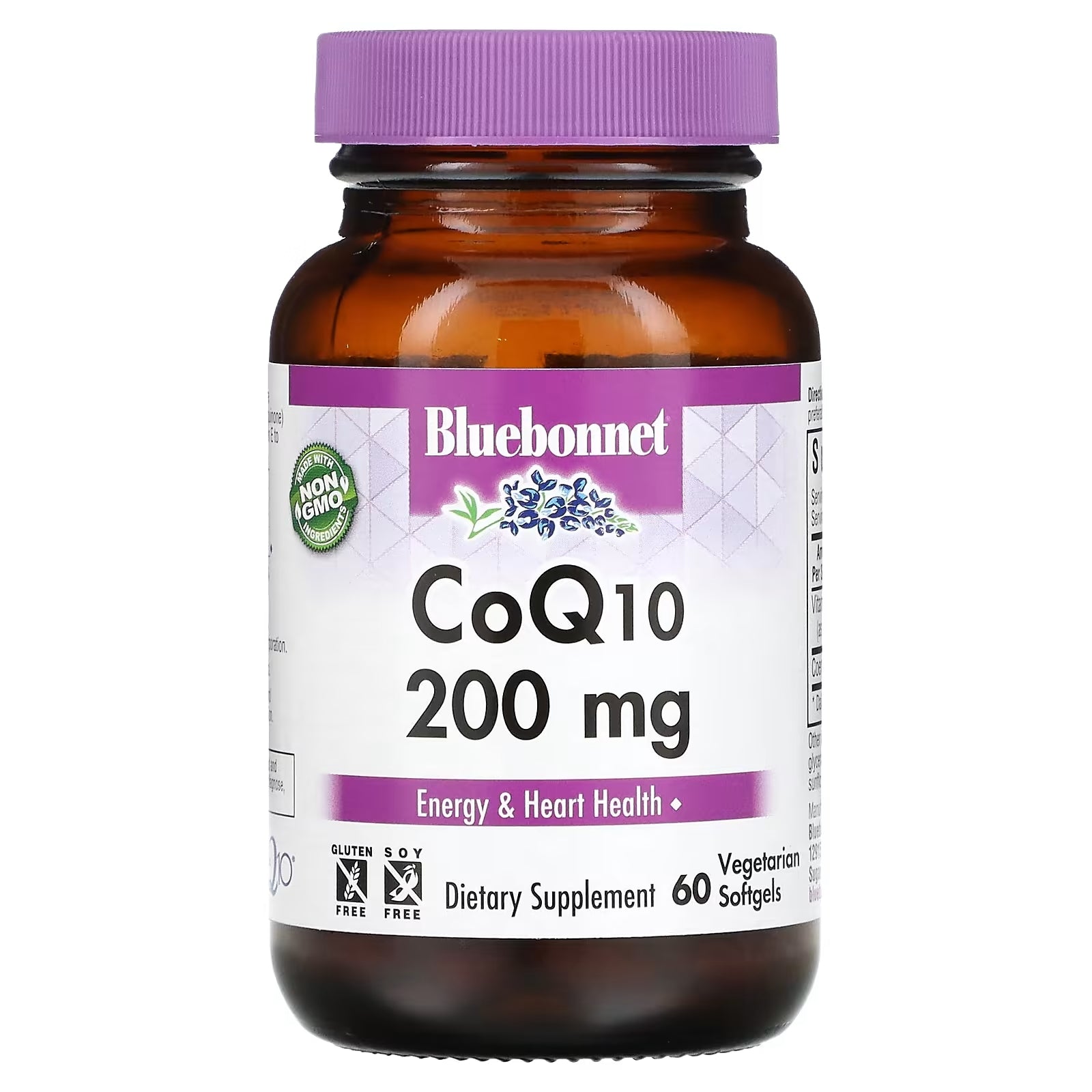 Bluebonnet Nutrition CoQ10 200 mg, 60 Softgels