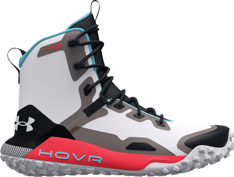 Under Armor HOVR Dawn Waterproof 400G Geo White Beta Boots, white