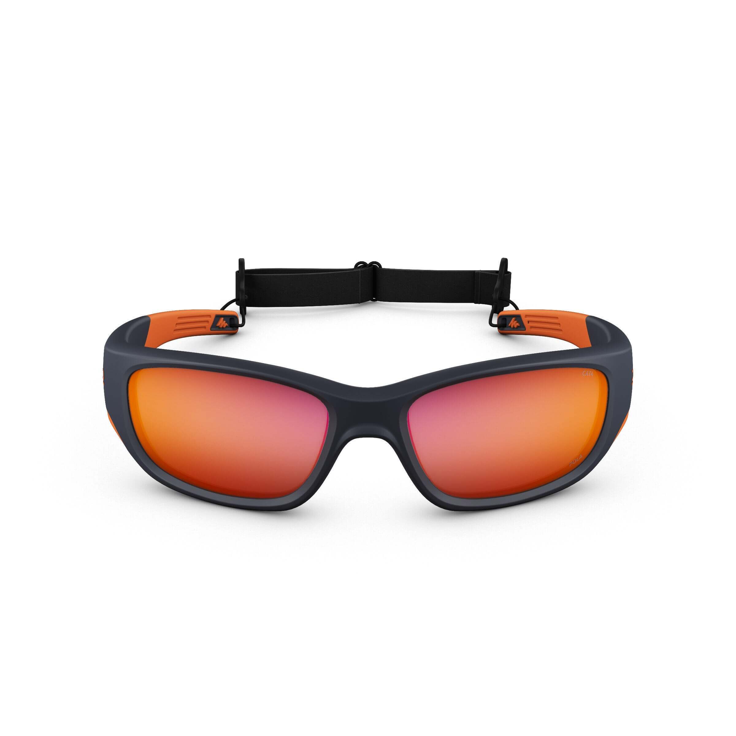 Children's sunglasses Quechua MH T550, category 4, black-orange