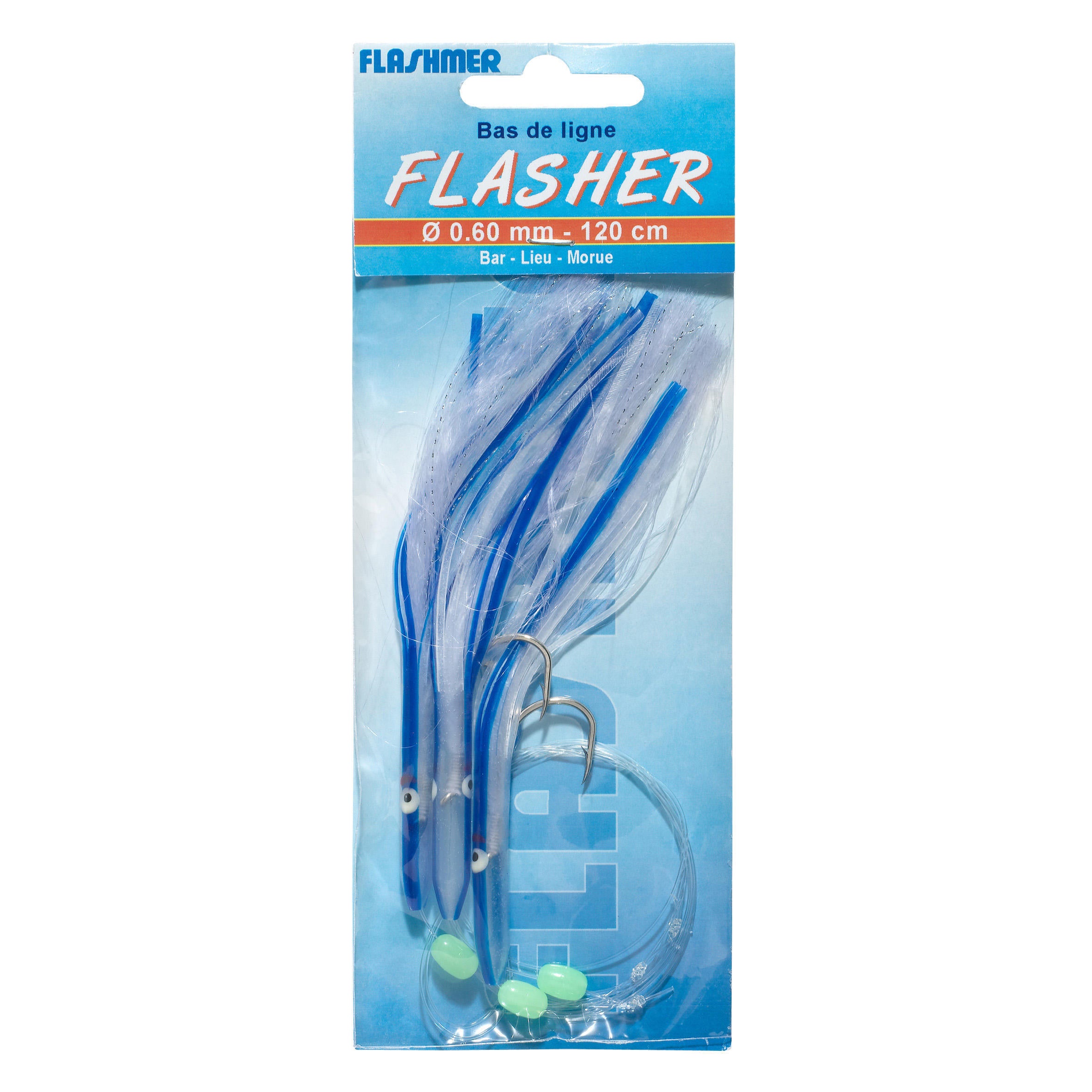 Ready leash Flasher 3 hooks No. 2/0 FLASHMER