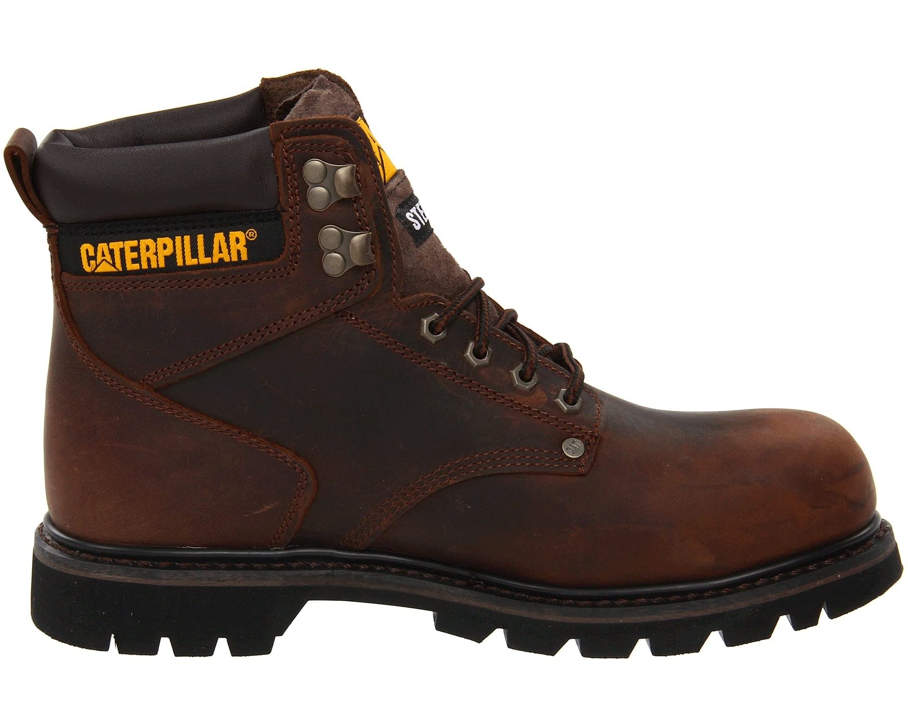 Boots 2nd Shift Steel Toe Caterpillar, dark brown