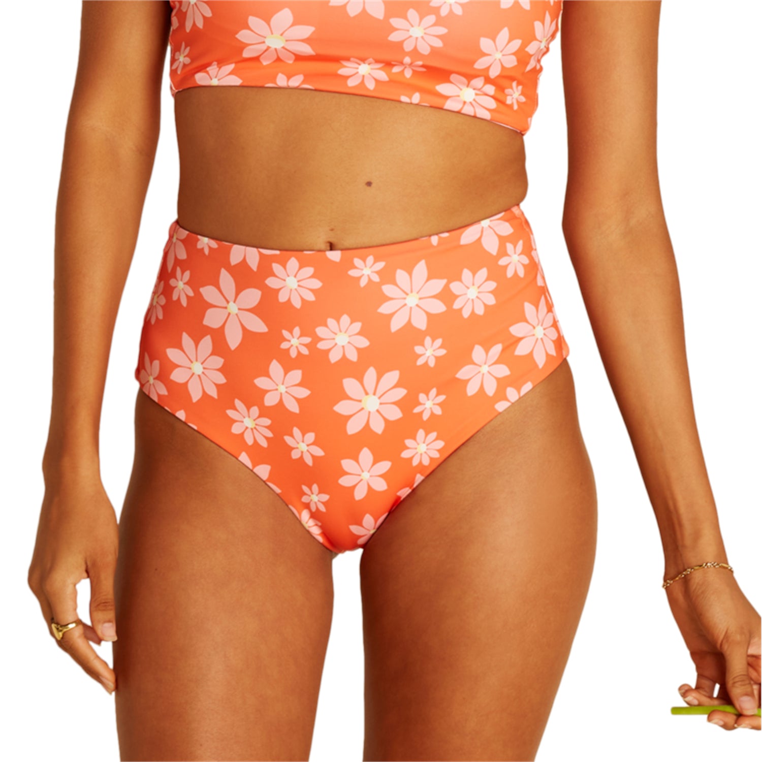 Billabong Out West Hi Retro Bikini Bottoms, Orange