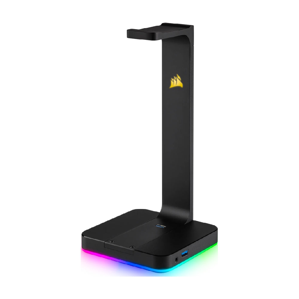 Corsair ST100 RGB Aluminum Headphone Stand, Black