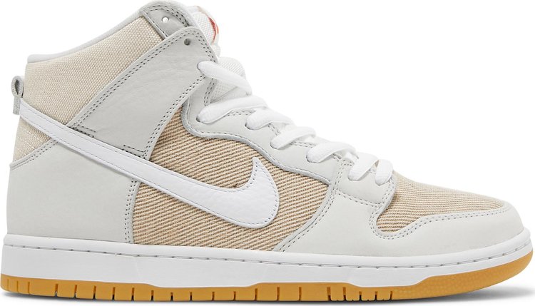 حذاء Nike Dunk High Pro ISO SB 'Unbleached Pack - Natural'، كريمي