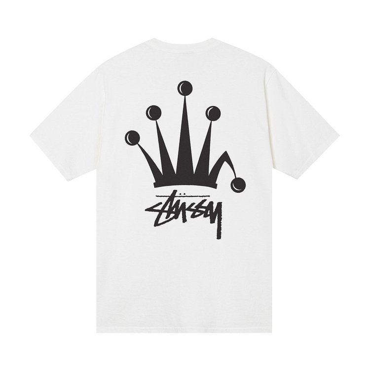 Stussy Regal Crown Pigment Dyed Tee 'Natural', white