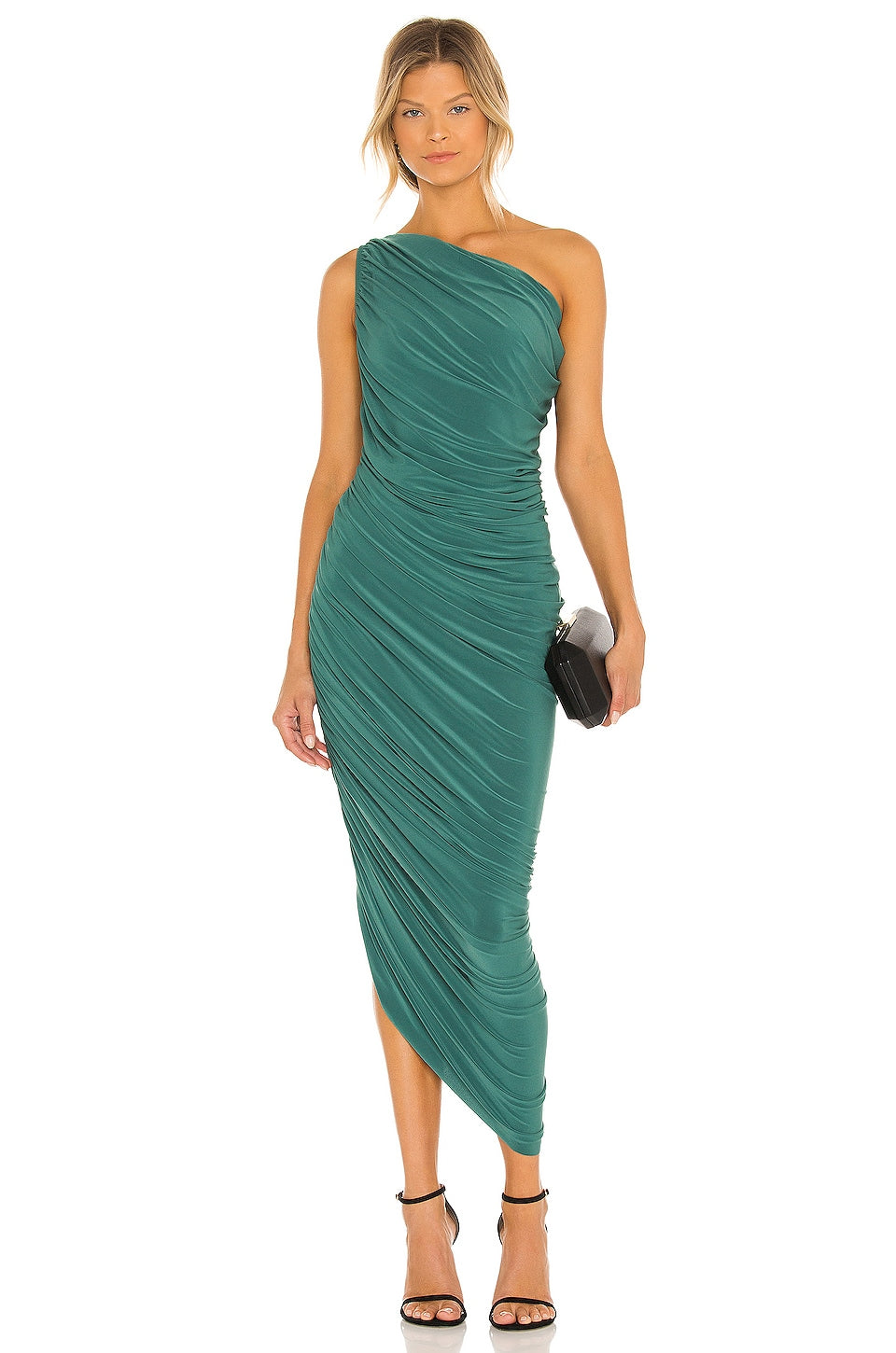 Norma Kamali Diana Gown Mountain Green Dress