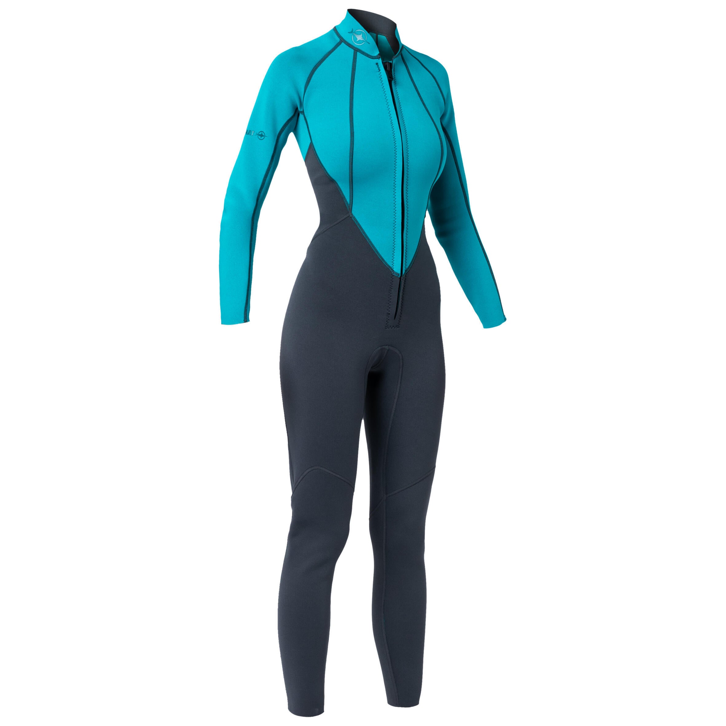 Women's snorkeling wetsuit Beuchat Atoll 2mm blue/black