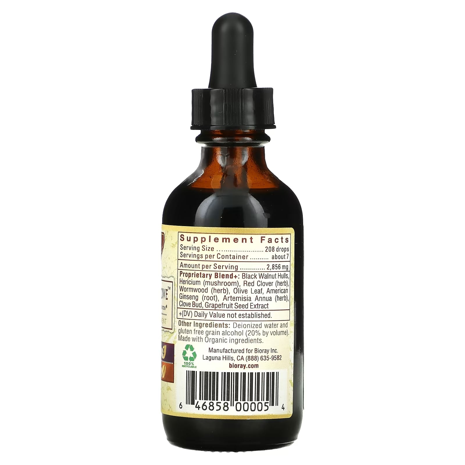 Bioray Wormwood and cloves, 59 ml