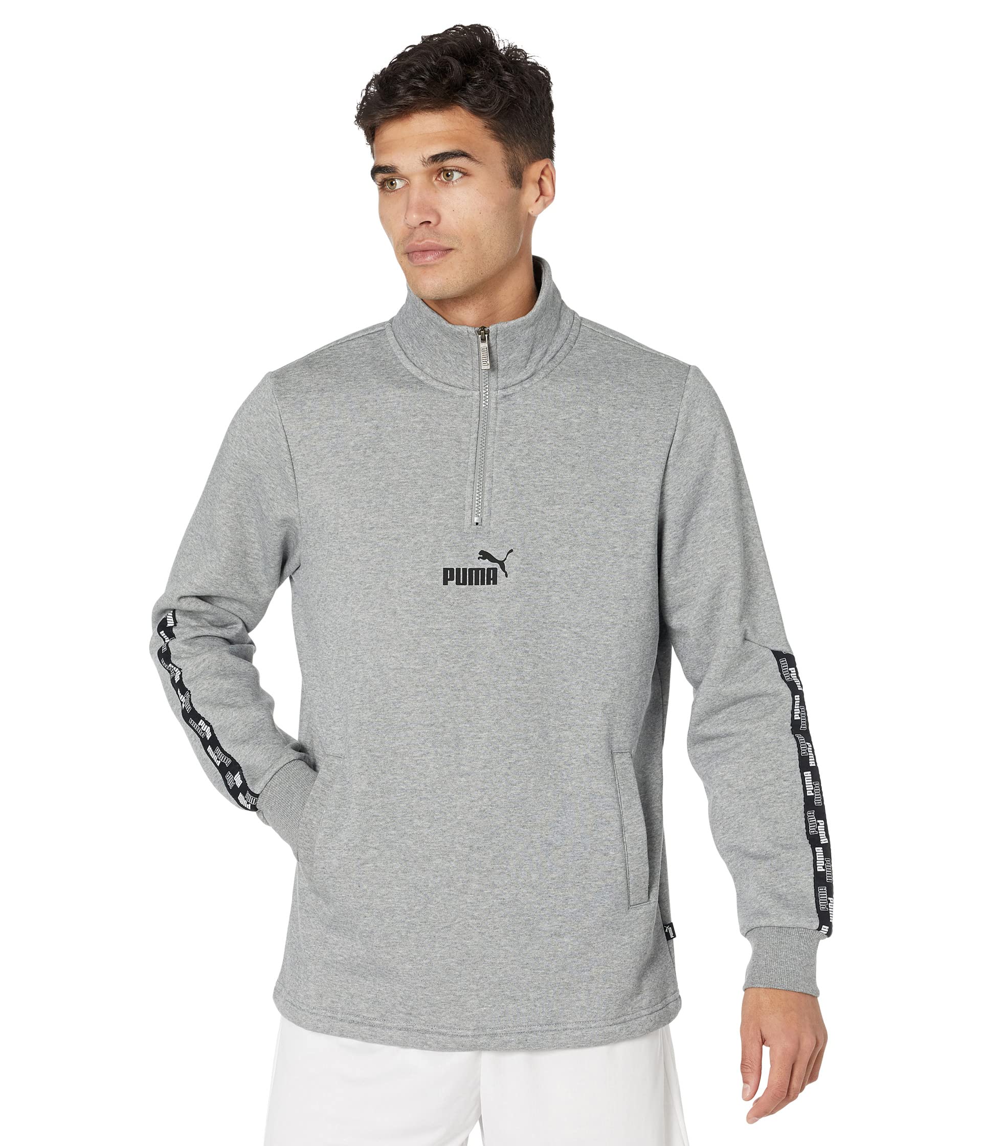 هودي من الصوف من PUMA، Power Tape 1/2 Zip Fleece