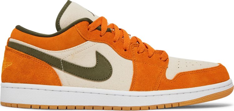 حذاء Air Jordan 1 Low SE Light Curry Orange