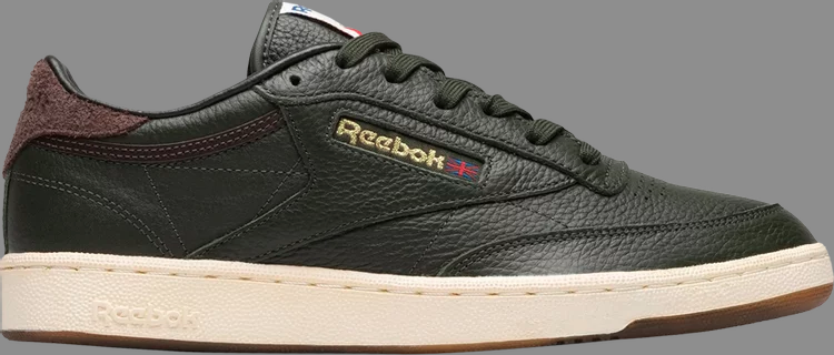 حذاء رياضي Bodega x club c 85 'range green' من Reebok، باللون الأخضر