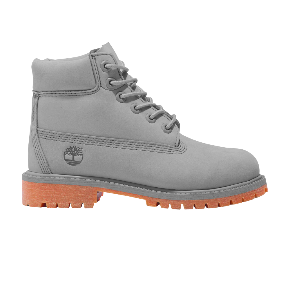 حذاء Timberland Premium مقاس 6 بوصات جونيور، رمادي