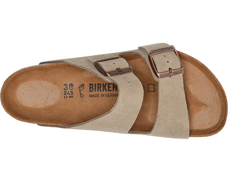 Sandals Arizona - Suede (Unisex) Birkenstock, brown