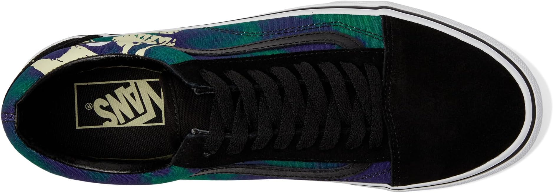 Old Skool Stackform Vans in Midnight Glow Black