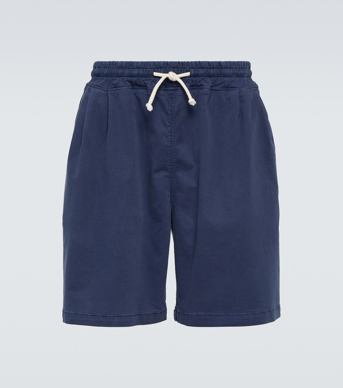 The Frankie Shop Cotton Blend Pierce Shorts, Blue