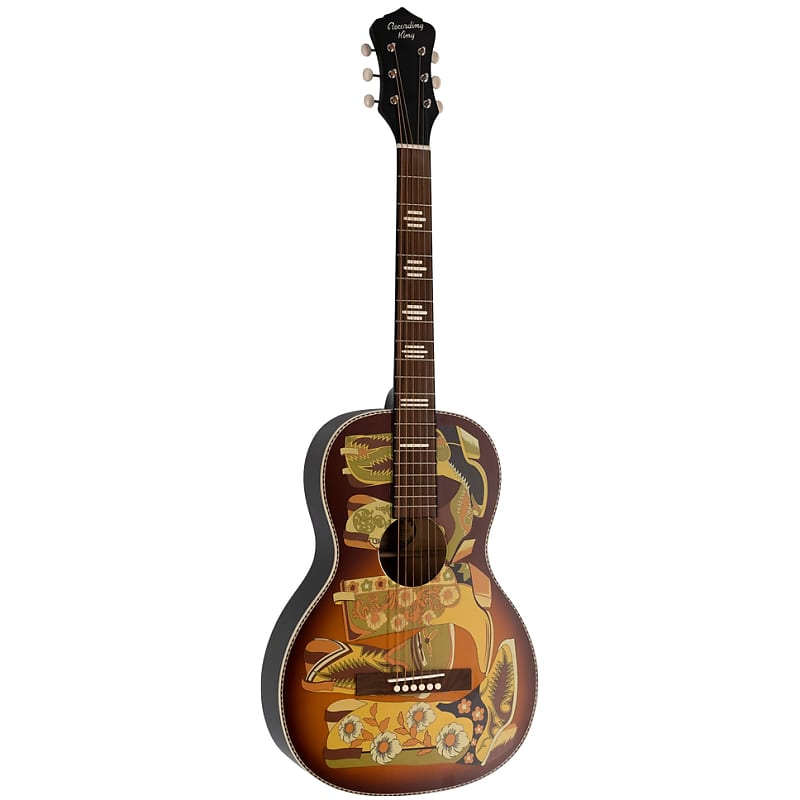 Acoustic guitar Recording King RPS-7CB-TS Limited Ed. Dirty 30s Series 7 Cowboy Boots Acoustic Guitar