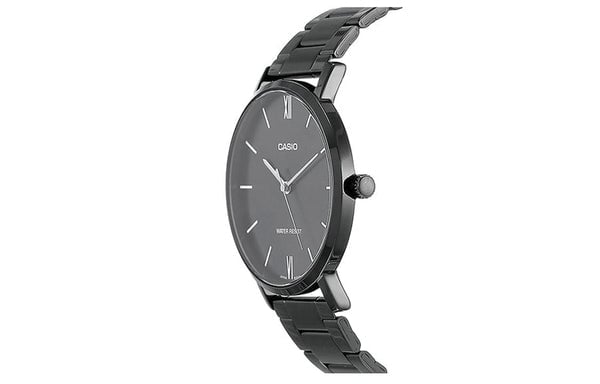 Casio Dress Classic Minimalistic Analog Steel Strap Watch 'Black', black