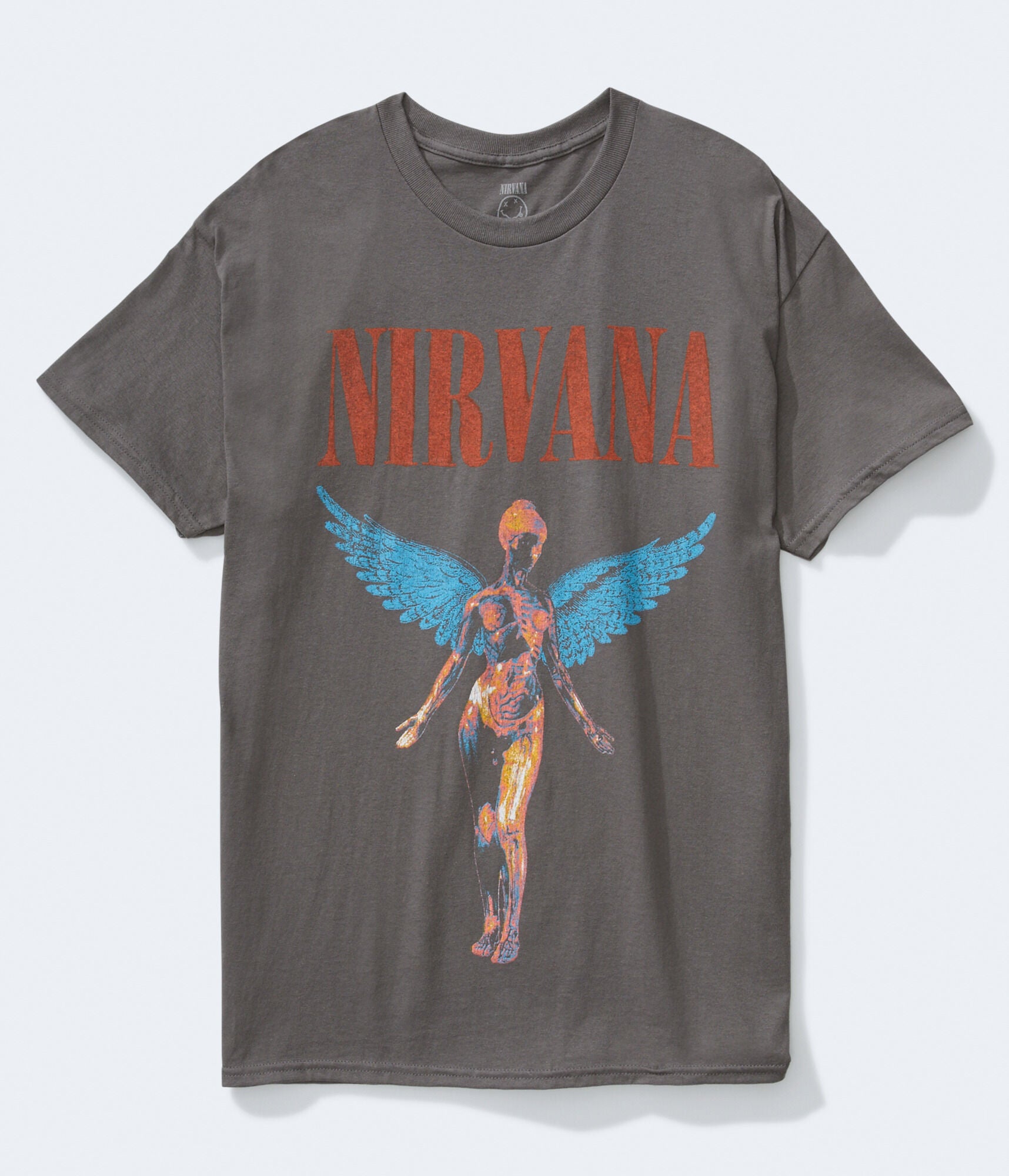 Nirvana In Utero Aeropostale Graphic T-Shirt, Gray