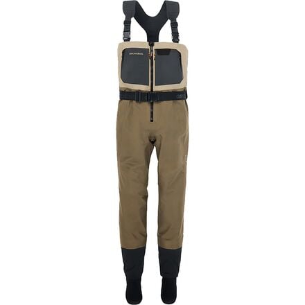 Men's Boundary Zip Stockingfoot Waders Grundens, Stone/Otter