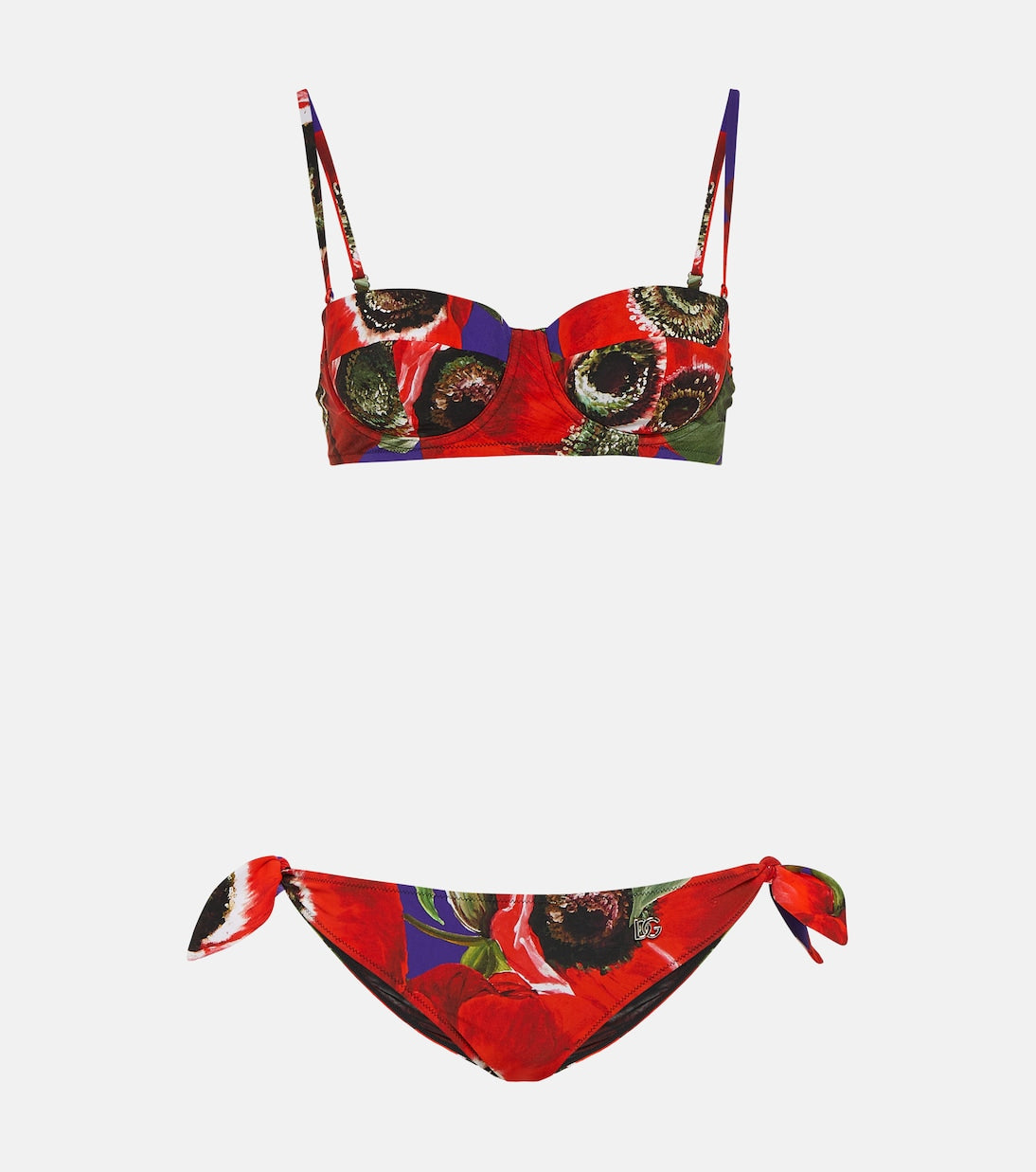 Balconette bikini in poppy style Dolce&Gabbana, multicolor