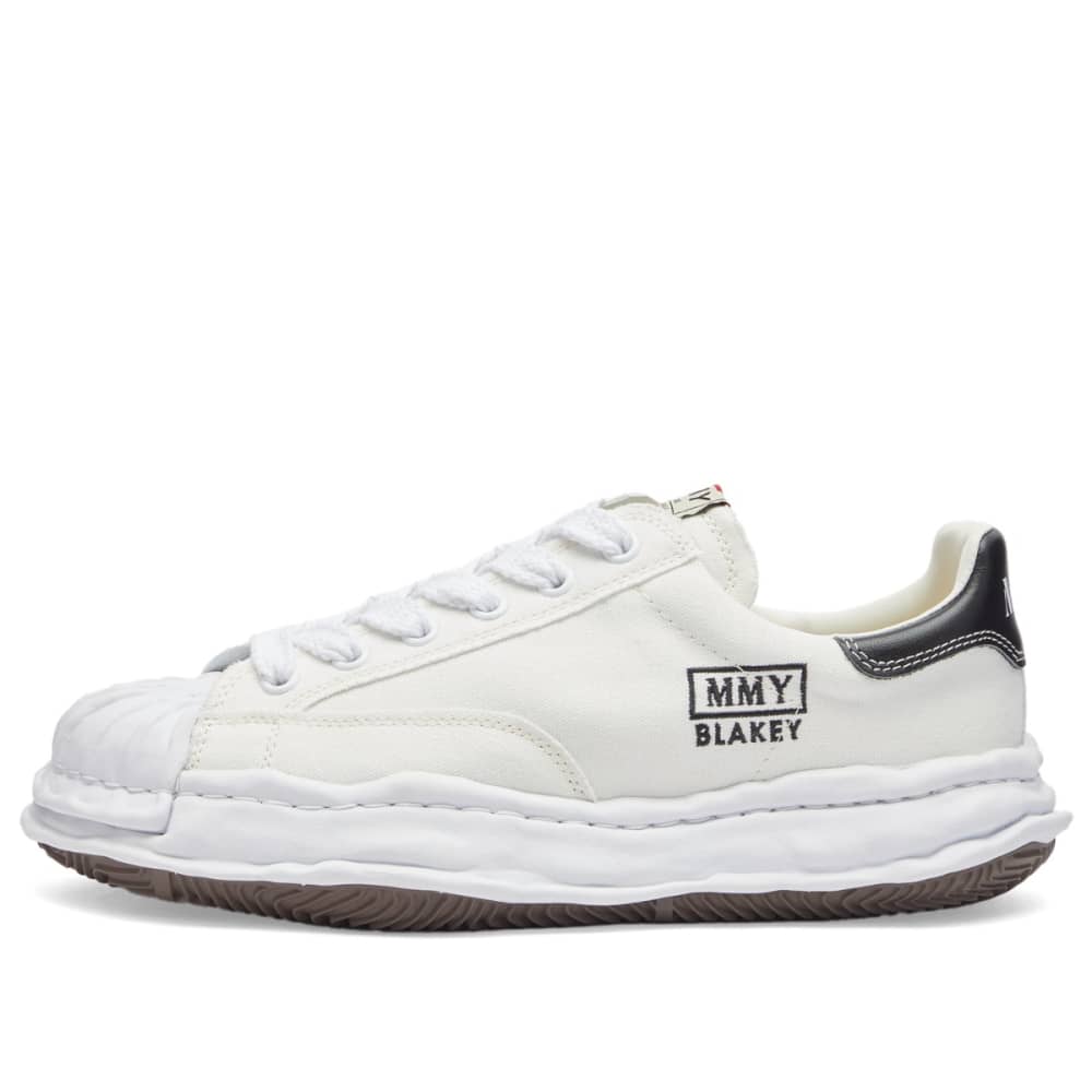 Maison Mihara Yasuhiro Blakey canvas sneakers with original low sole, white