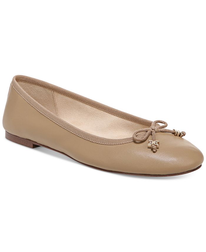 Women's Felicia Luxe Sam Edelman Ballerinas, Soft Beige Leather