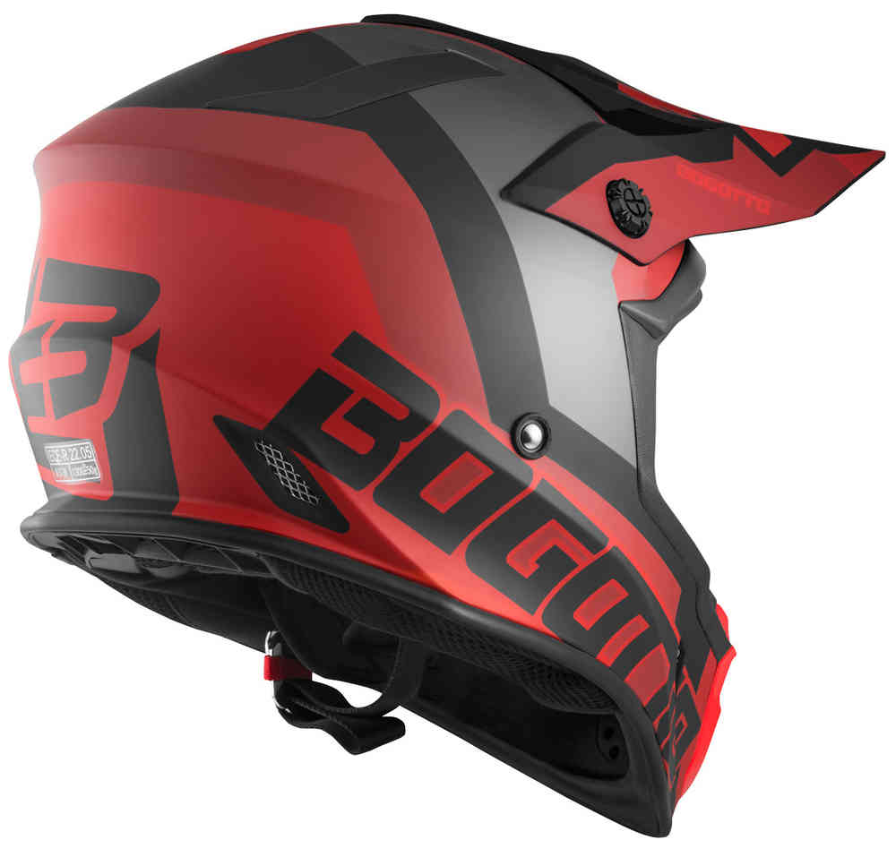 V332 Unit Motocross Helmet Bogotto, Red