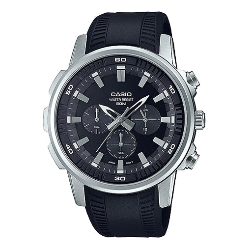 Casio Dress Classic Minimalistic Analog Watch 'Black Silver', black